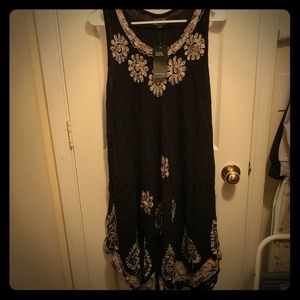 Black ethnic dress/cover up